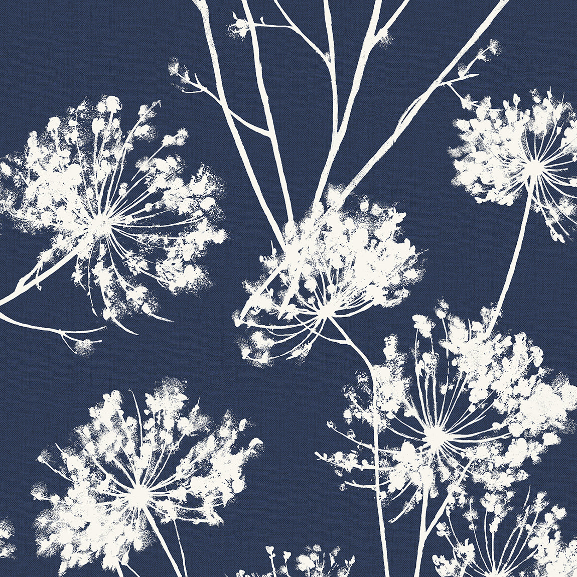 ET10412 Etten Studios Etten Studios Online Wallpaper Dandelion Fields Navy Blue