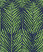 ET10714 Etten Studios Etten Studios Online Wallpaper Marina Palm Moss Green & Blue