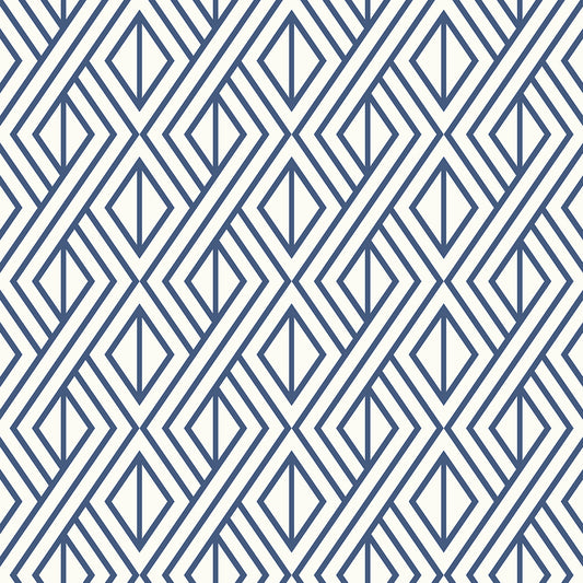 ET11002 Etten Studios Etten Studios Online Wallpaper Diamond Weave Navy Blue