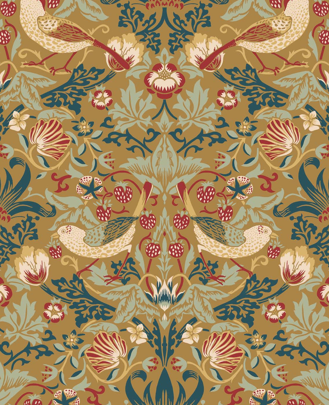 ET11205 Etten Studios Legacy Prints Wallpaper Fragaria Garden Ochre