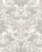 ET11208 Etten Studios Legacy Prints Wallpaper Fragaria Garden Light Grey & Rose Petal