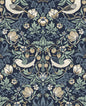 ET11212 Etten Studios Legacy Prints Wallpaper Fragaria Garden Navy Blue & Aloe