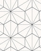 ET11300 Etten Studios Etten Studios Online Wallpaper Hedron Geometric Ebony & Eggshell