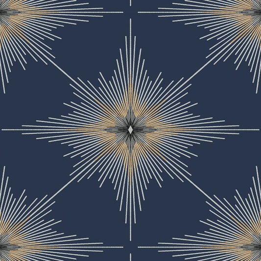 ET11402 Etten Studios Etten Studios Online Wallpaper North Star Navy Blue