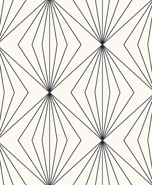 ET11500 Etten Studios Etten Studios Online Wallpaper Diamond Vector Ebony & Eggshell