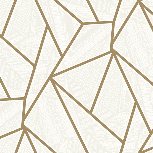 ET11706 Etten Studios Etten Studios Online Wallpaper Metro Vector Metallic Gold & Morning Fog