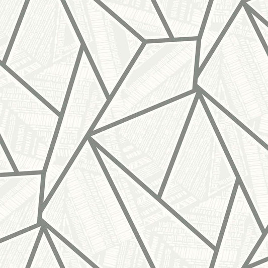 ET11708 Etten Studios Etten Studios Online Wallpaper Metro Vector Metallic Silver & Morning Fog