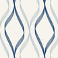 ET11802 Etten Studios Etten Studios Online Wallpaper Wave Ogee Celtic Blue & Dewdrop