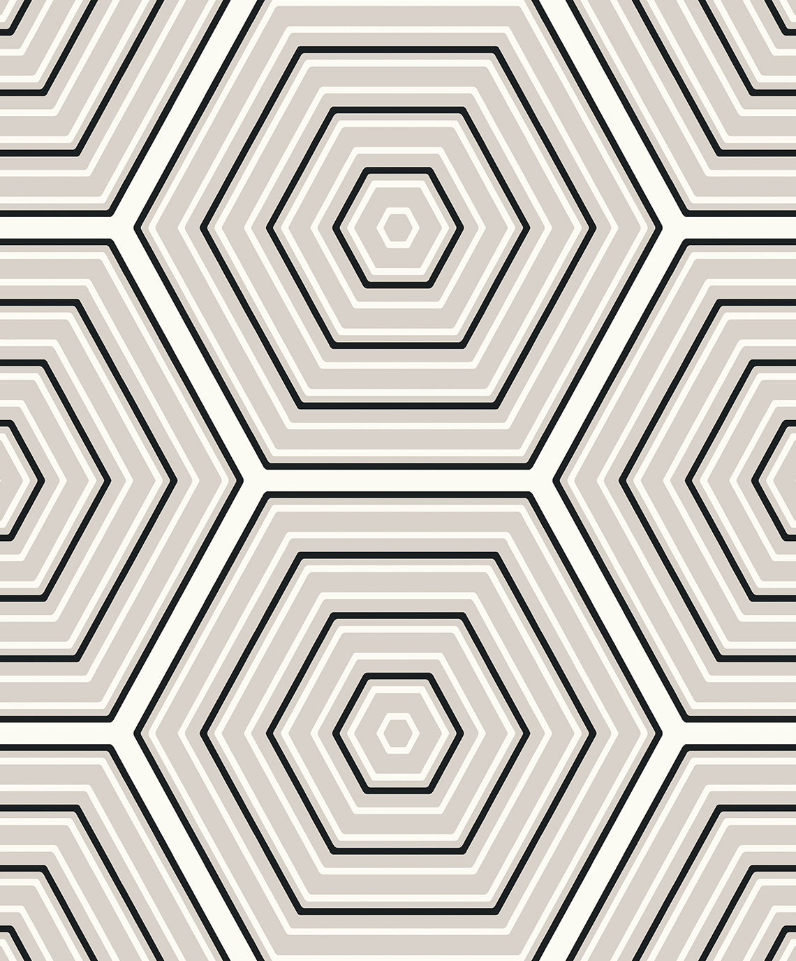 ET11900 Etten Studios Etten Studios Online Wallpaper Hex Topography Cove Grey & Ebony
