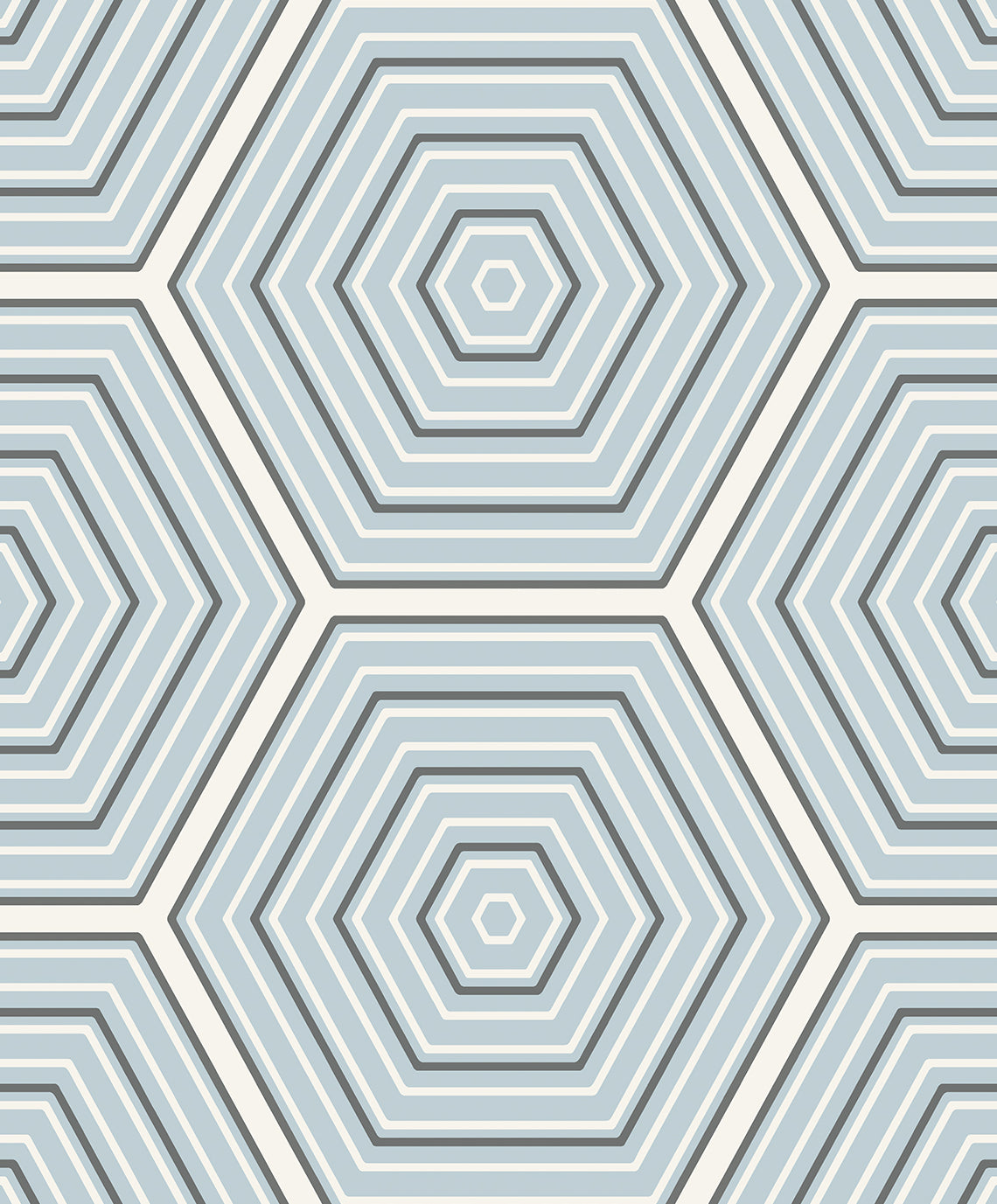 ET11902 Etten Studios Etten Studios Online Wallpaper Hex Topography Sky Blue & Argos Grey