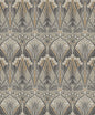 ET12406 Etten Studios Legacy Prints Wallpaper Dragonfly Damask Bronze & Smoke