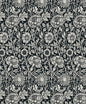 ET12500 Etten Studios Legacy Prints Wallpaper Tonal Floral Trail Ebony
