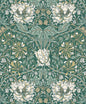 ET12604 Etten Studios Legacy Prints Wallpaper Ogee Flora Everglades & Buttercup