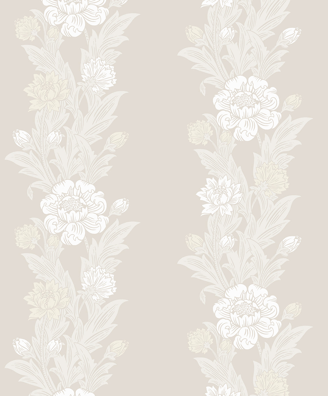 ET12705 Etten Studios Legacy Prints Wallpaper Blooming Stripe Swiss Coffee