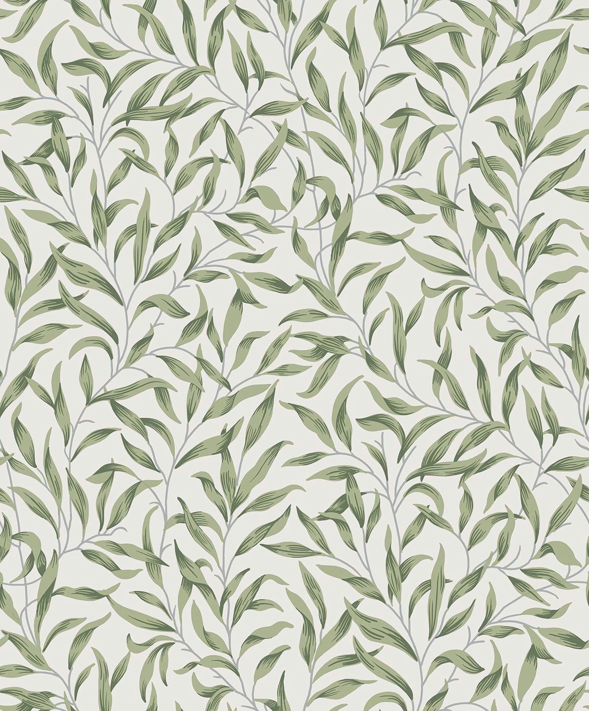 ET13304 Etten Studios Etten Studios Online Wallpaper Willow Leaves Sprig Green