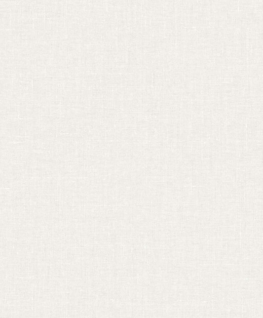 EW10100 Seabrook Designs White Heron Wallpaper Abington Faux Linen Cotton