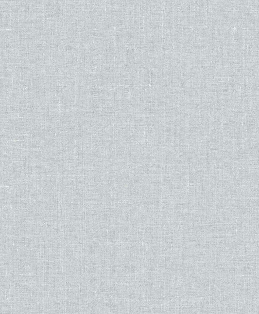 EW10128 Seabrook Designs White Heron Wallpaper Abington Faux Linen Grey Dove