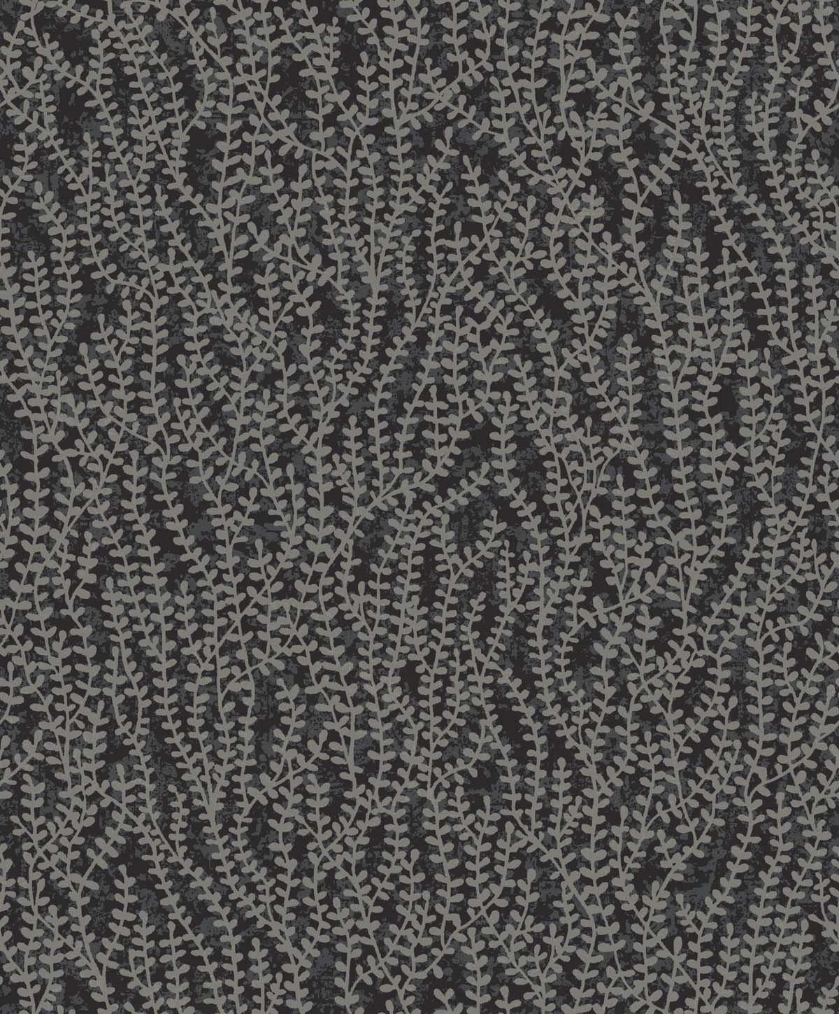 EW10600 Seabrook Designs White Heron Wallpaper Seaweed Beaded Branches Silver Glass