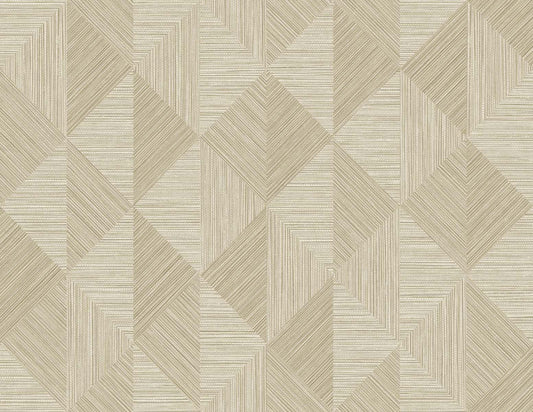 EW11705 Seabrook Designs White Heron Wallpaper Diamond Inlay Sandy