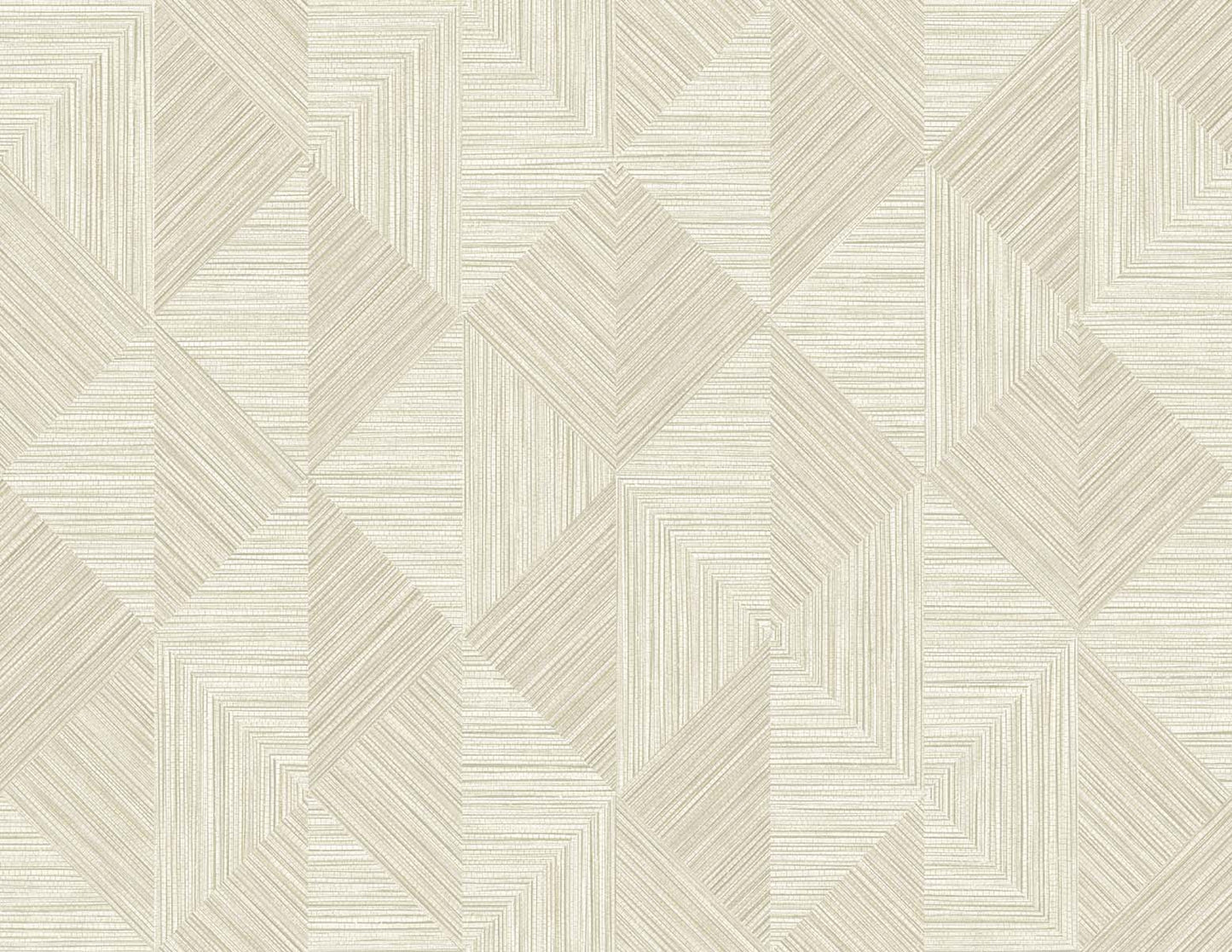 EW11707 Seabrook Designs White Heron Wallpaper Diamond Inlay Beige