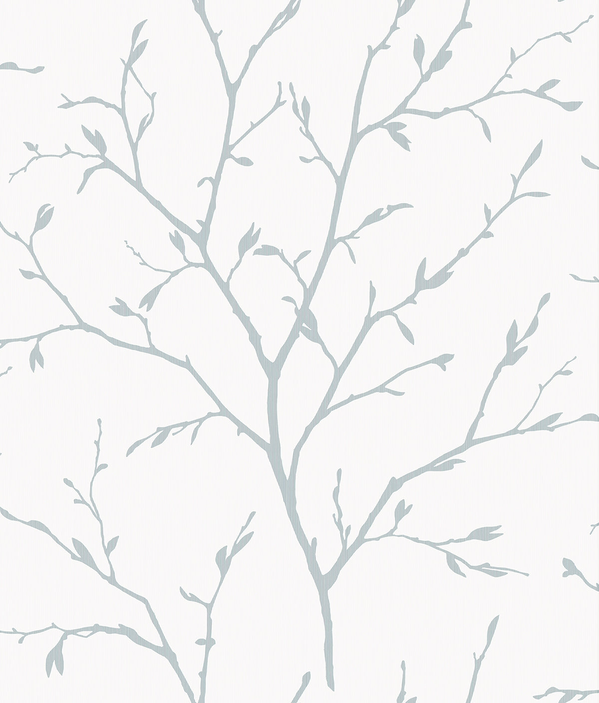 EW11802 Seabrook Designs White Heron Wallpaper Branching Out Slate Blue
