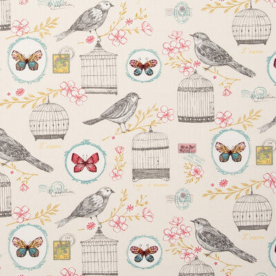 F0636/02-CAC MELODIE NATURAL CLARKE AND CLARKE Fabrics Drapery Upholstery