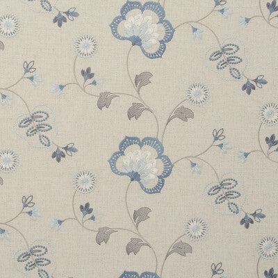 F0735/02-CAC CHATSWORTH CHAMBRAY CLARKE AND CLARKE DRAPERY