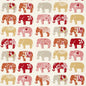 F0794/02-CAC ELEPHANTS SPICE CLARKE AND CLARKE Fabrics Drapery Upholstery
