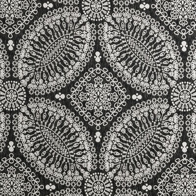 F0879/01-CAC BW1007 BLACK/WHITE CLARKE AND CLARKE Fabrics Drapery Upholstery