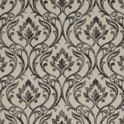F0938/01-CAC LEYBURN CHARCOAL CLARKE AND CLARKE Fabrics Drapery Upholstery