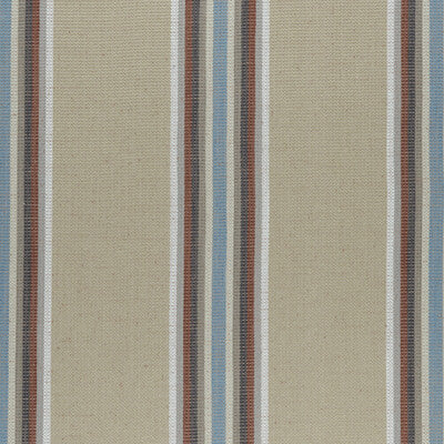 F0955/02-CAC IMANI CINNABAR/AQUA CLARKE AND CLARKE Fabrics Drapery Upholstery