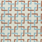 F0960/02-CAC SEKAI CINNABAR/AQUA CLARKE AND CLARKE DRAPERY