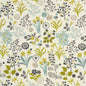 F0991/01-CAC FRIDA CHARTEUSE/CHARCOAL CLARKE AND CLARKE Fabrics Drapery Upholstery