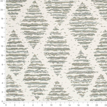F100-133 Abstract & Geometric,Diamonds nan Aqua & Teal Performance Colors