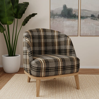 F100-158 Plaid nan Black Performance Colors
