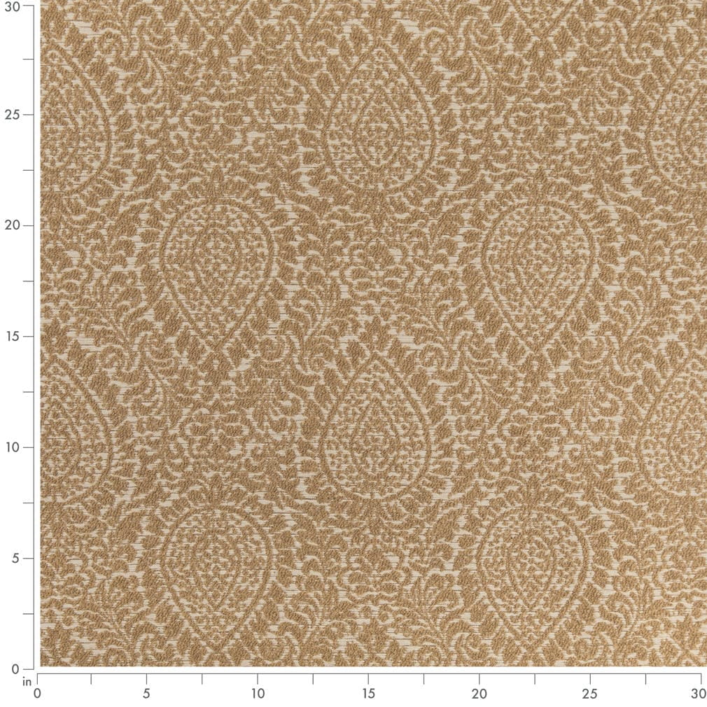 F100-162 Abstract & Geometric,Damask nan Gold & Yellow Performance Colors