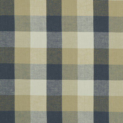 F1042/05-CAC AUSTIN CHECK MIDNIGHT CLARKE AND CLARKE Fabrics Drapery Upholstery