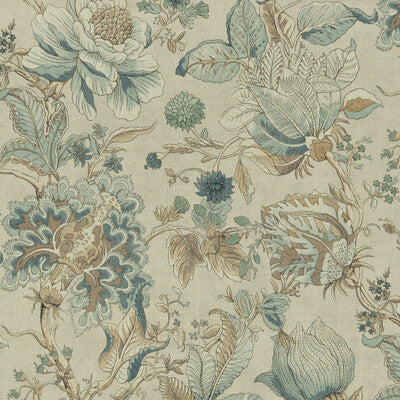 F1048/03-CAC SISSINGHURST EAU DE NIL CLARKE AND CLARKE Fabrics Drapery Upholstery