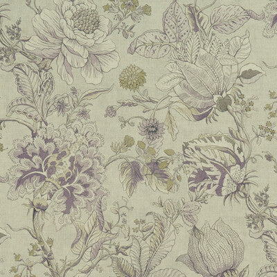 F1048/04-CAC SISSINGHURST HEATHER/OLIVE CLARKE AND CLARKE Fabrics Drapery Upholstery
