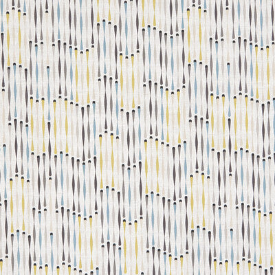 F1063/01-CAC CASSANDRA CHARCOAL/CHARTREUSE CLARKE AND CLARKE Fabrics Drapery Upholstery