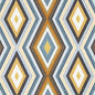 F1067/06-CAC TERRAZZO TEAL/SPICE CLARKE AND CLARKE Fabrics Drapery Upholstery
