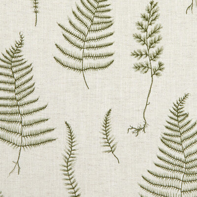 F1092/03-CAC LORELLE NATURAL/FOREST CLARKE AND CLARKE DRAPERY