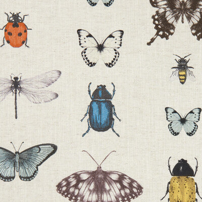 F1093/04-CAC PAPILIO MINERAL/LINEN CLARKE AND CLARKE Fabrics Drapery Upholstery