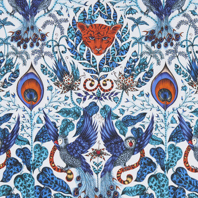 F1107/01-CAC AMAZON BLUE CLARKE AND CLARKE Fabrics Drapery Upholstery
