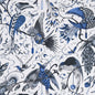 F1108/01-CAC AUDUBON BLUE CLARKE AND CLARKE Fabrics Drapery Upholstery