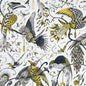 F1108/02-CAC AUDUBON GOLD CLARKE AND CLARKE Fabrics Drapery Upholstery