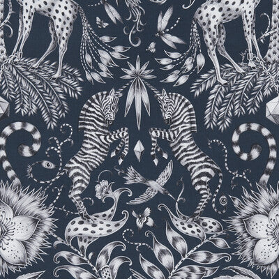 F1111/05-CAC KRUGER NAVY CLARKE AND CLARKE Fabrics Drapery Upholstery