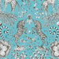 F1111/07-CAC KRUGER TEAL CLARKE AND CLARKE Fabrics Drapery Upholstery