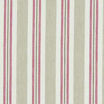 F1119/05-CAC ALDERTON RASPBERRY/LINEN CLARKE AND CLARKE Fabrics Drapery Upholstery