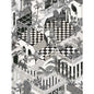 F111/4014-CS MIAMI COTTON PRINT BLK WHT COLE & SON Fabrics Drapery Upholstery